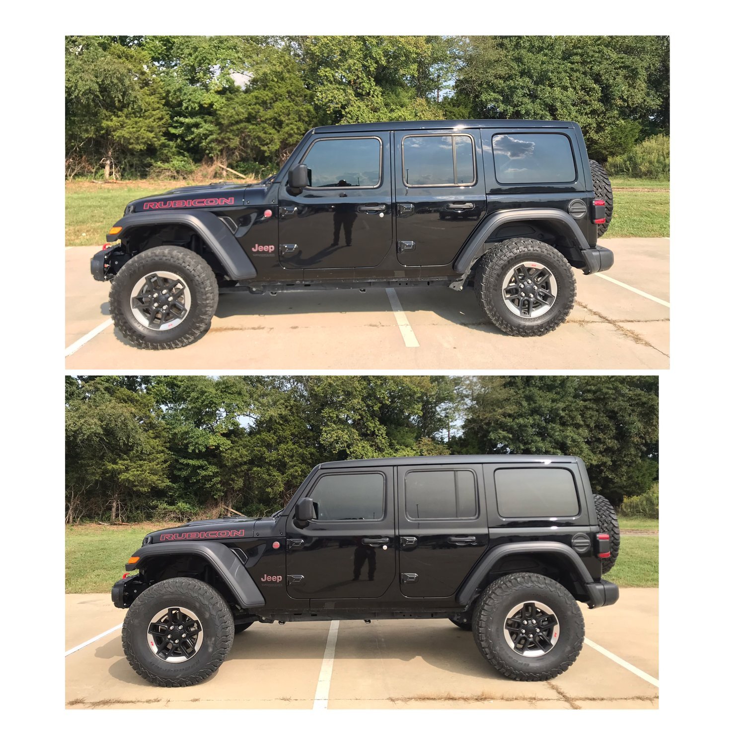 Rough country 2.5 spacer lift clearance