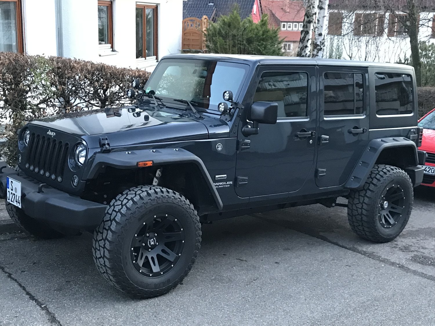 Rugged Ridge 11640.25 Hurricane Flat Fender Flares in Smooth Black for