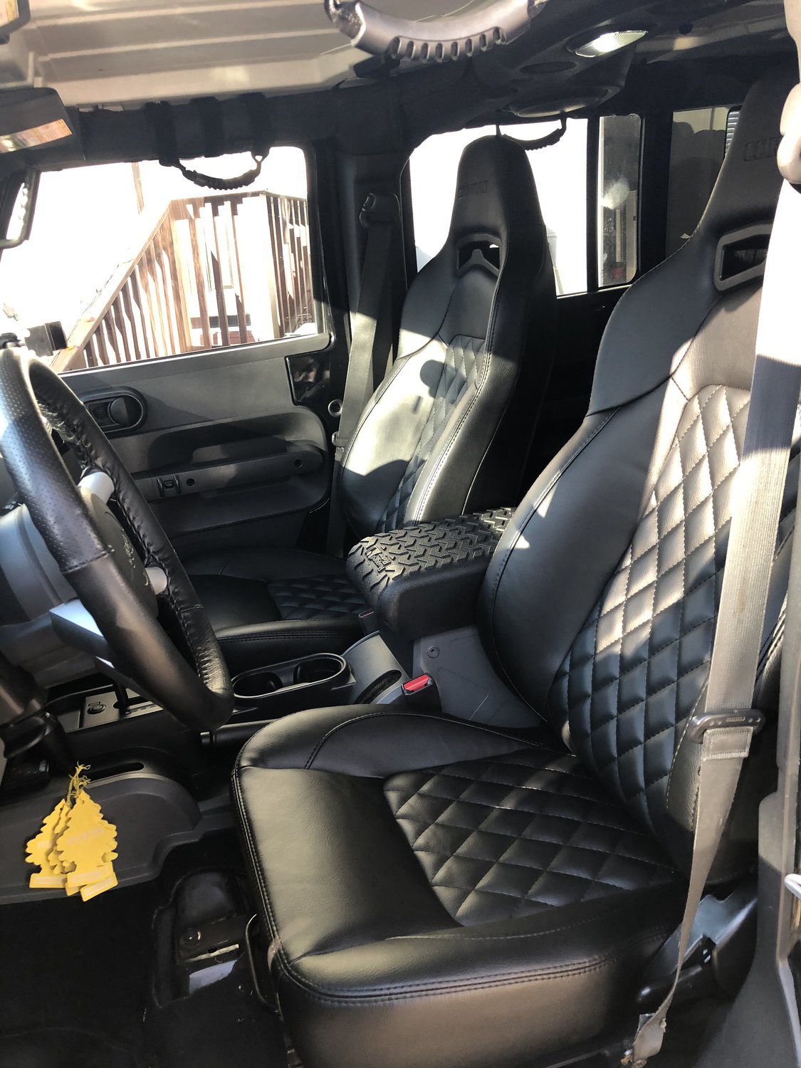 Corbeau Trailcat Reclining Front Seat Pair for 76 18 Jeep CJ 7 Wrangler YJ TJ JK Unlimited Quadratec