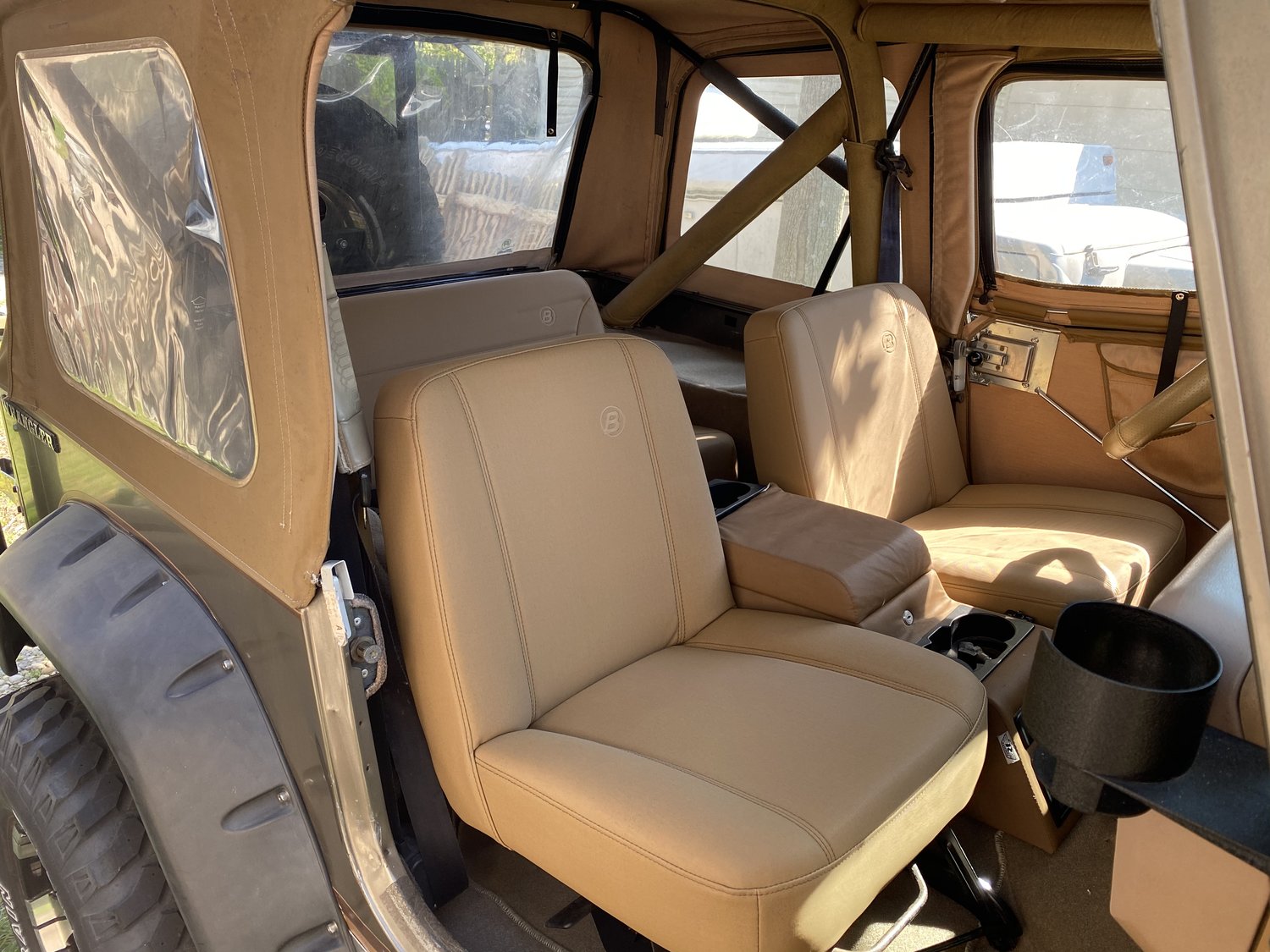 Bestop TrailMax II Classic Low Back Front Seats for 76-06 Jeep CJ-5, CJ