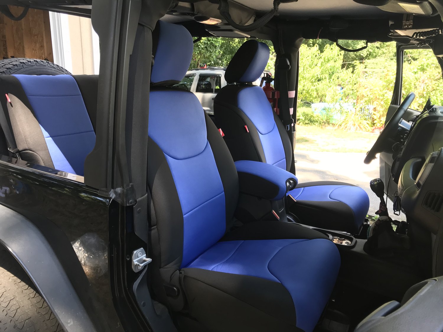 Diver Down Front and Rear Neoprene Seat Covers for 0718 Wrangler JK 2 Door Quadratec