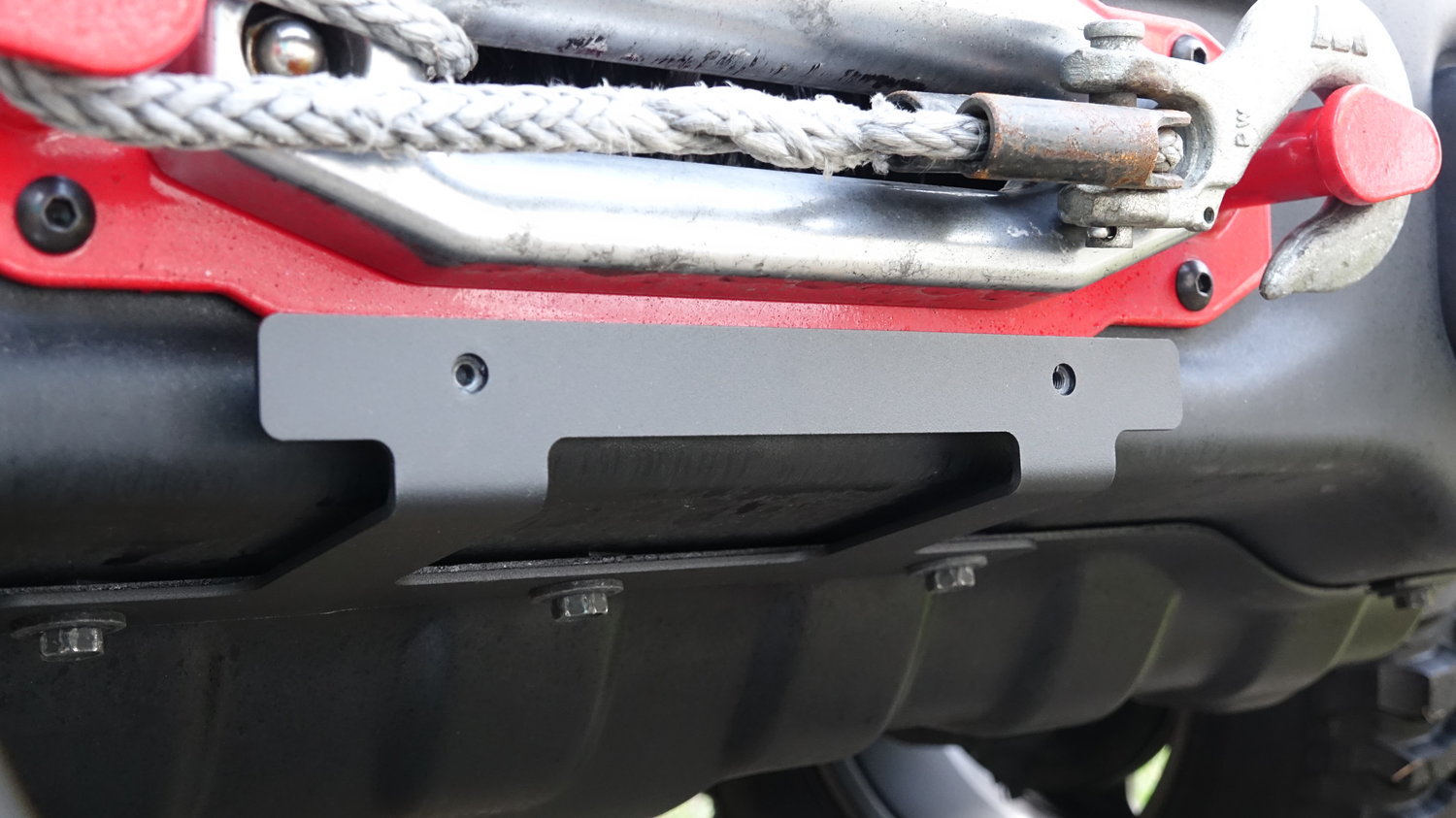 Maximus3 Front License Plate Mounting Brackets for 1318 Jeep Wrangler