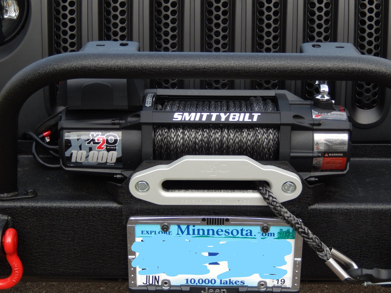 Smittybilt 98510 X2O10 Comp Gen2 Winch with Synthetic Line Quadratec