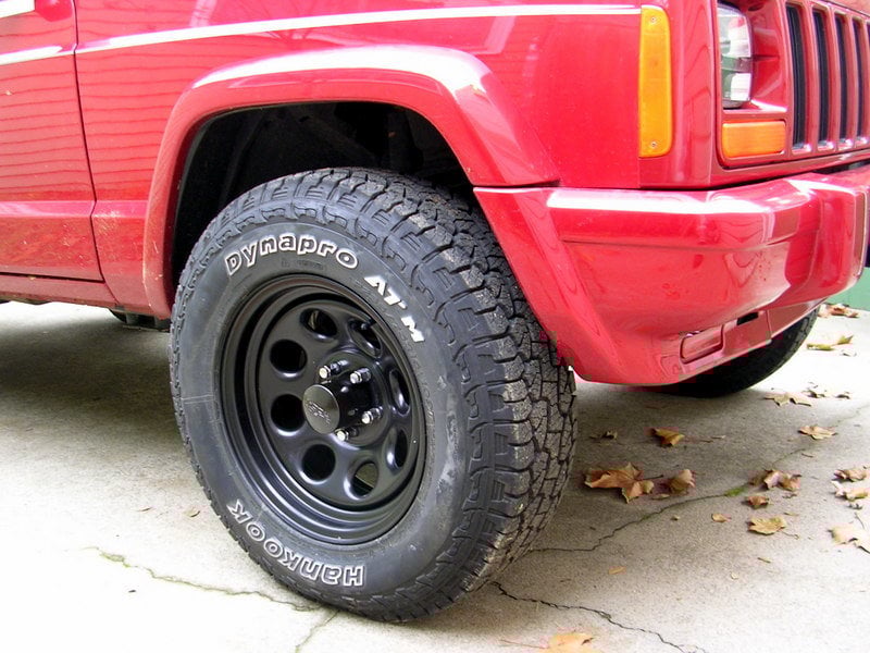 Black Rock Series 997 Type 8 Steel Wheel In Matte Black For Jeep Vehicles With 5x4 5 Bolt Pattern Quadratec