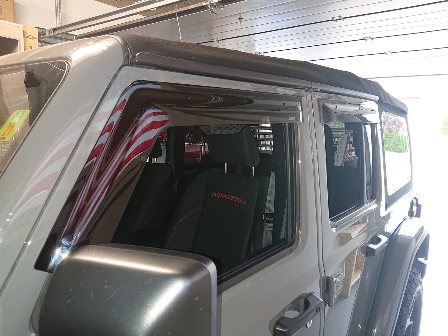 Mopar 82215368 Side Window Air Deflectors for 1821 Jeep Wrangler JL Unlimited and Gladiator JT