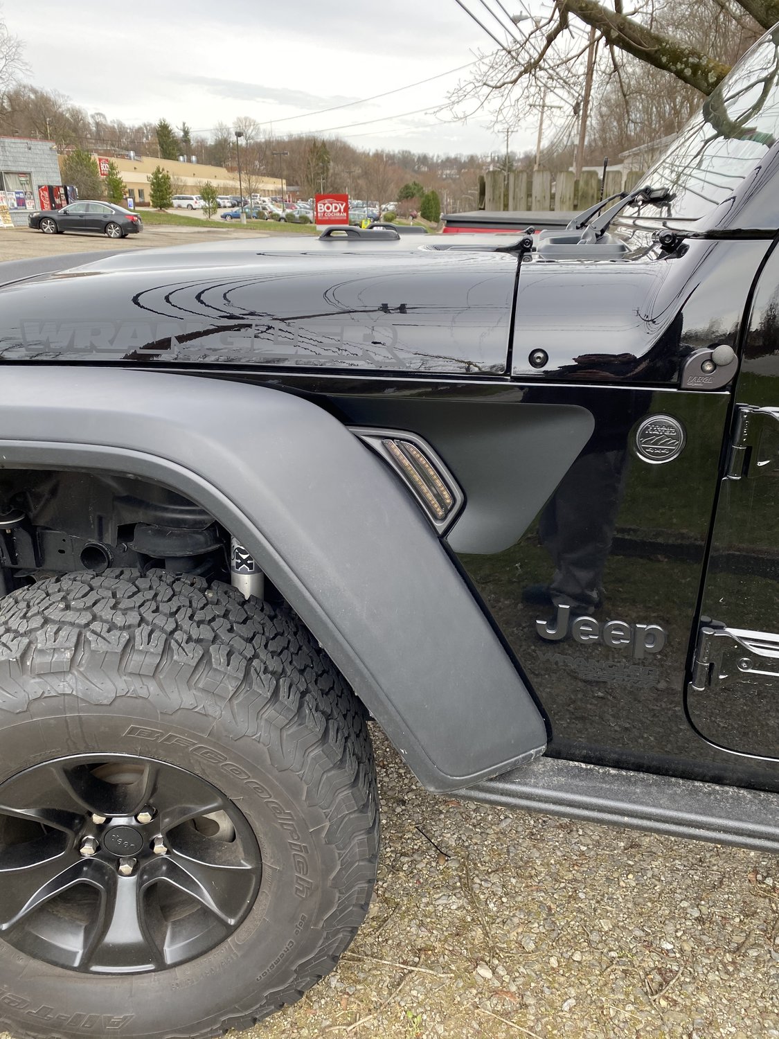 Overtread 19052 Front Fender Air Vent LED Lights for 1820 Jeep