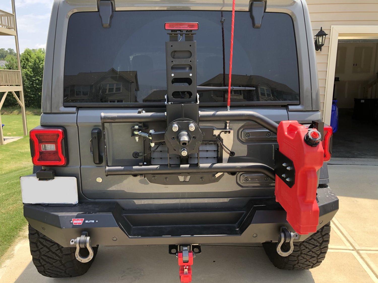 Quadratec Extreme Duty Stainless CB Radio Antenna Rear Tailgate Mount