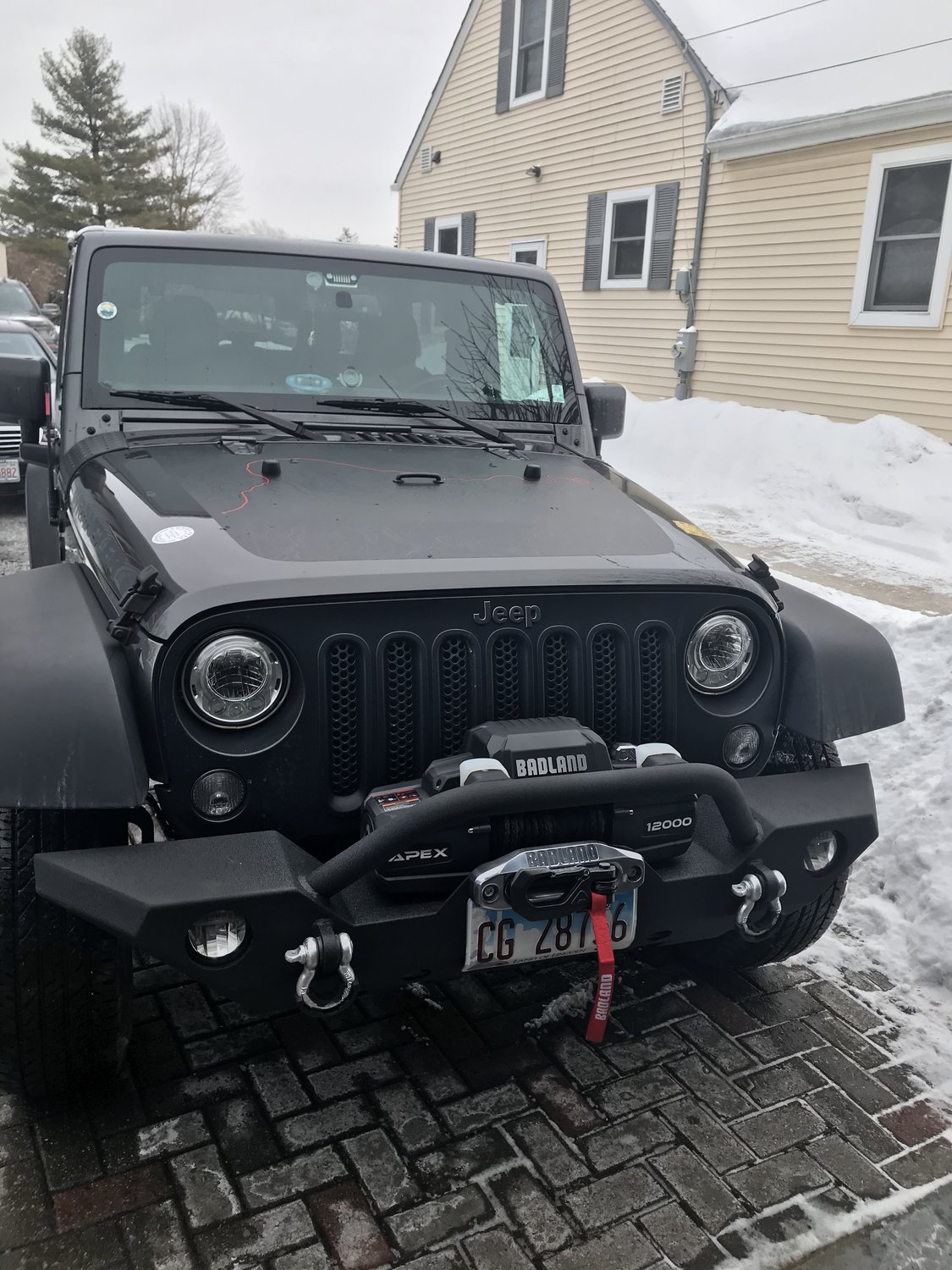 TACTIK HD Front Bumper with Hoop for 0718 Jeep Wrangler JK Quadratec