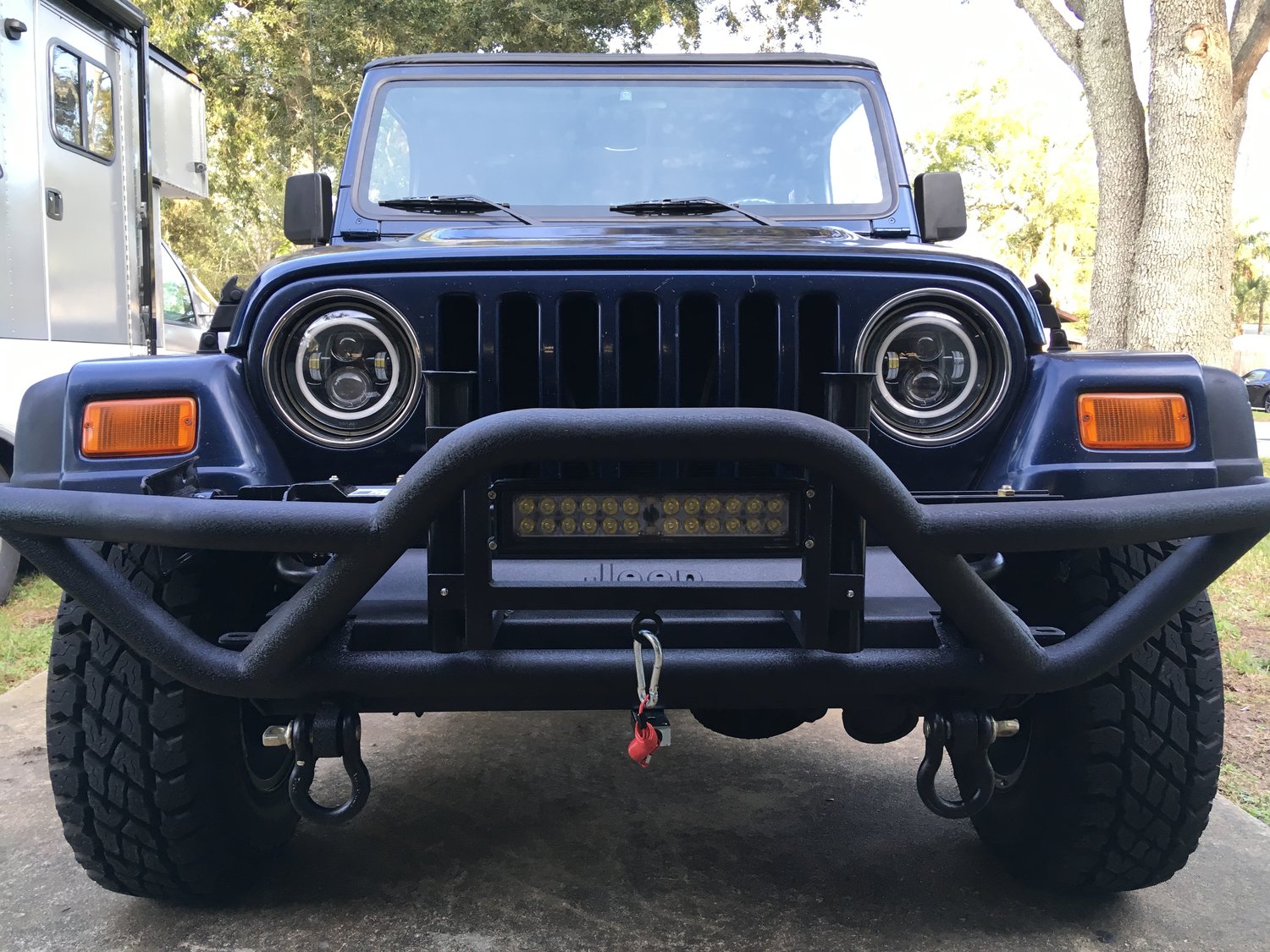 Quadratec QRC Front Bumper for 8706 Jeep Wrangler YJ, TJ & Unlimited