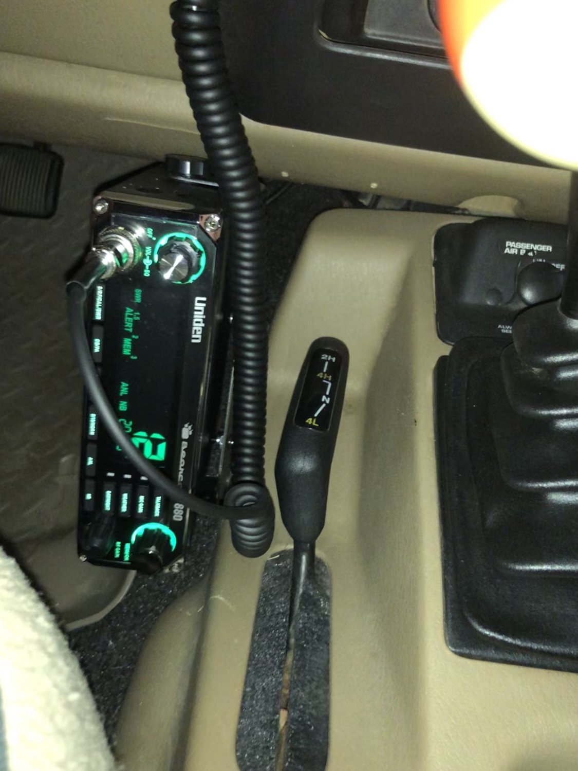 Quadratec CB Radio Mounting Bracket in Stainless Steel for 9706 Jeep