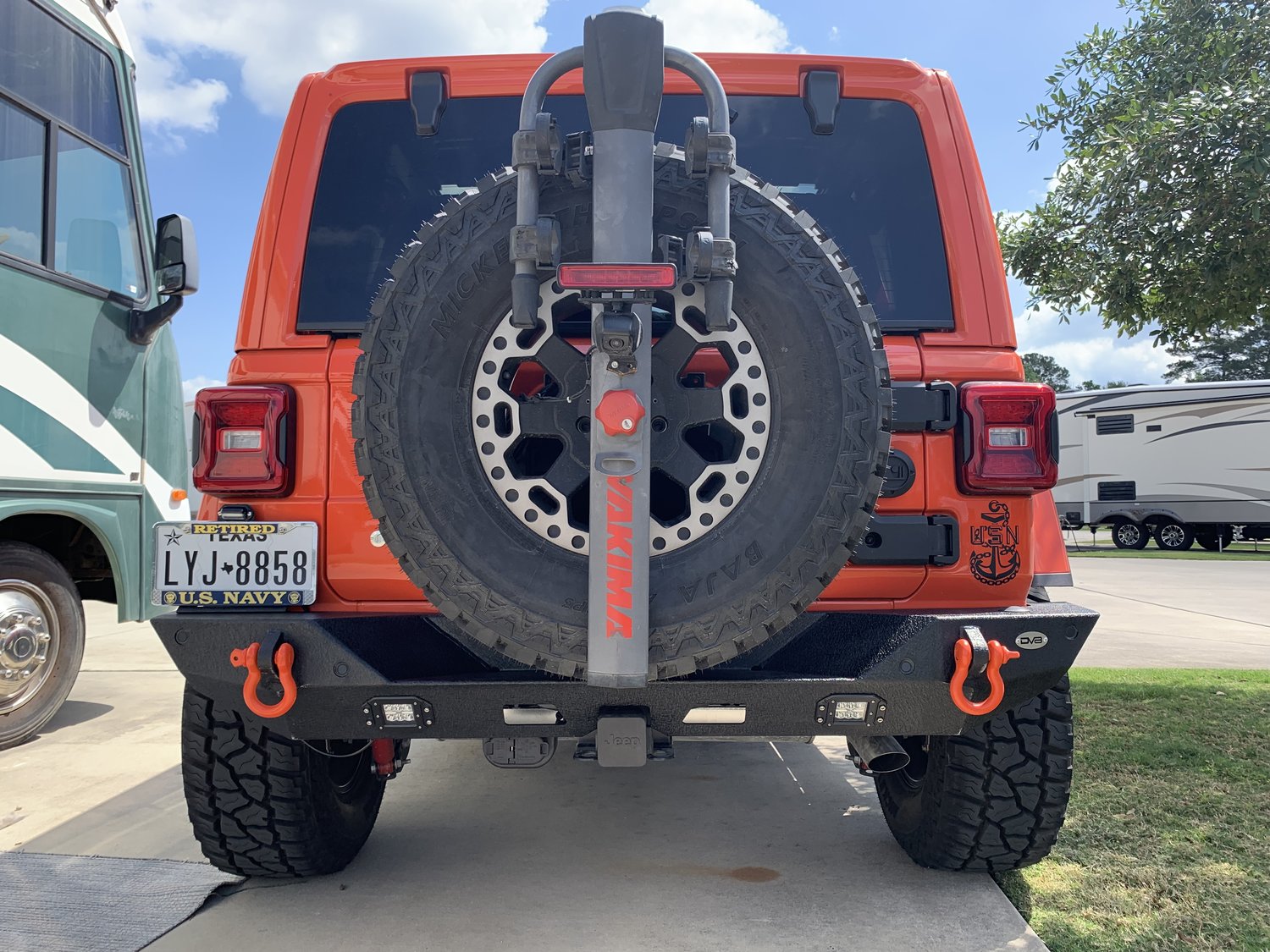 Dv8 Offroad Rbjl 01 Full Length Rear Bumper With Led