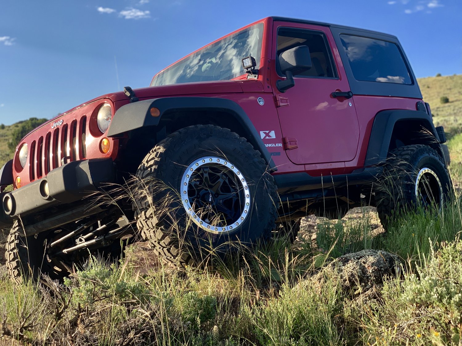 DV8 Offroad 882 Series Beadlock Wheel in Matte Black with Polished Ring