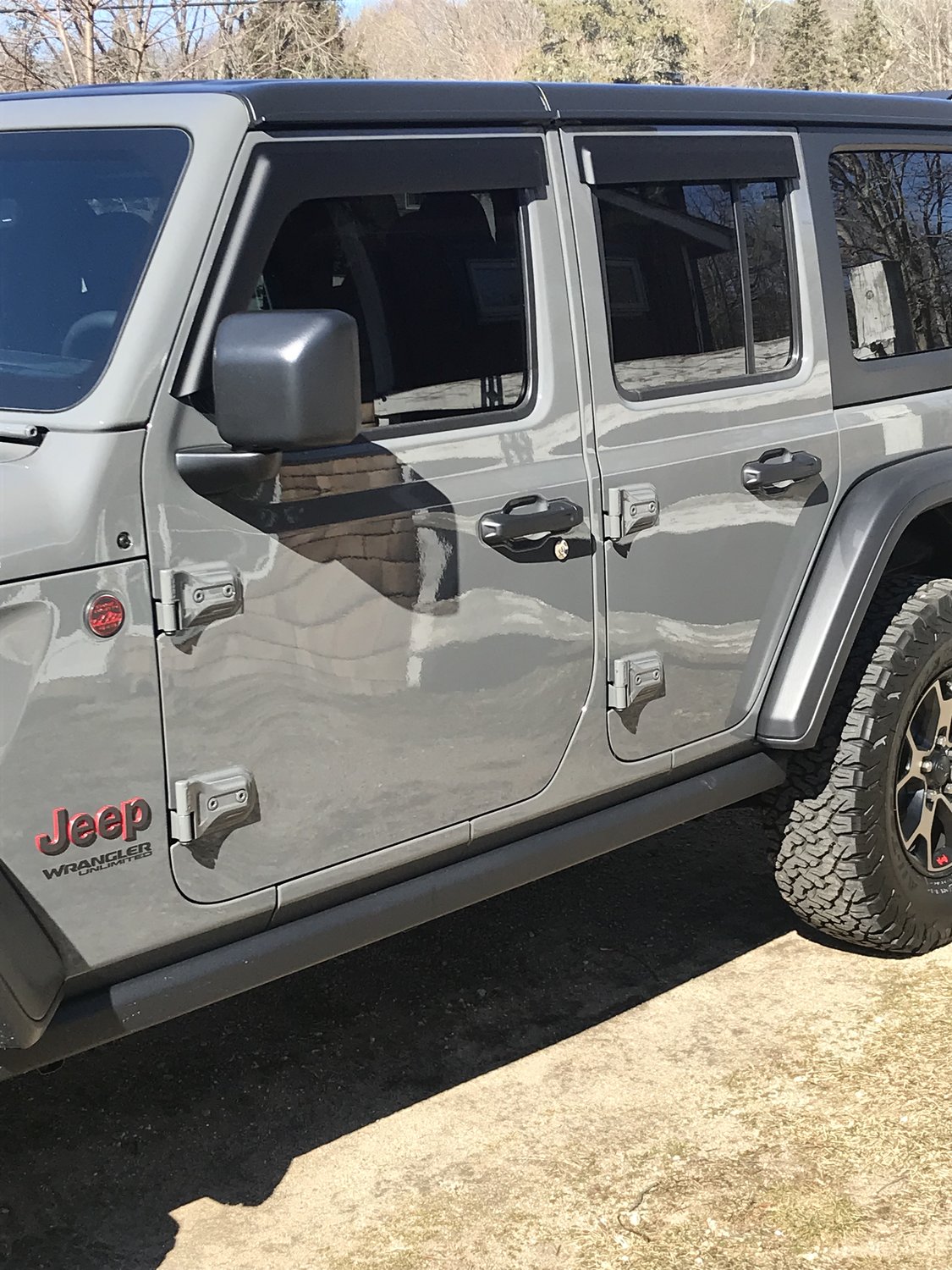 Rugged Ridge 11349 17 Front And Rear Window Visors In