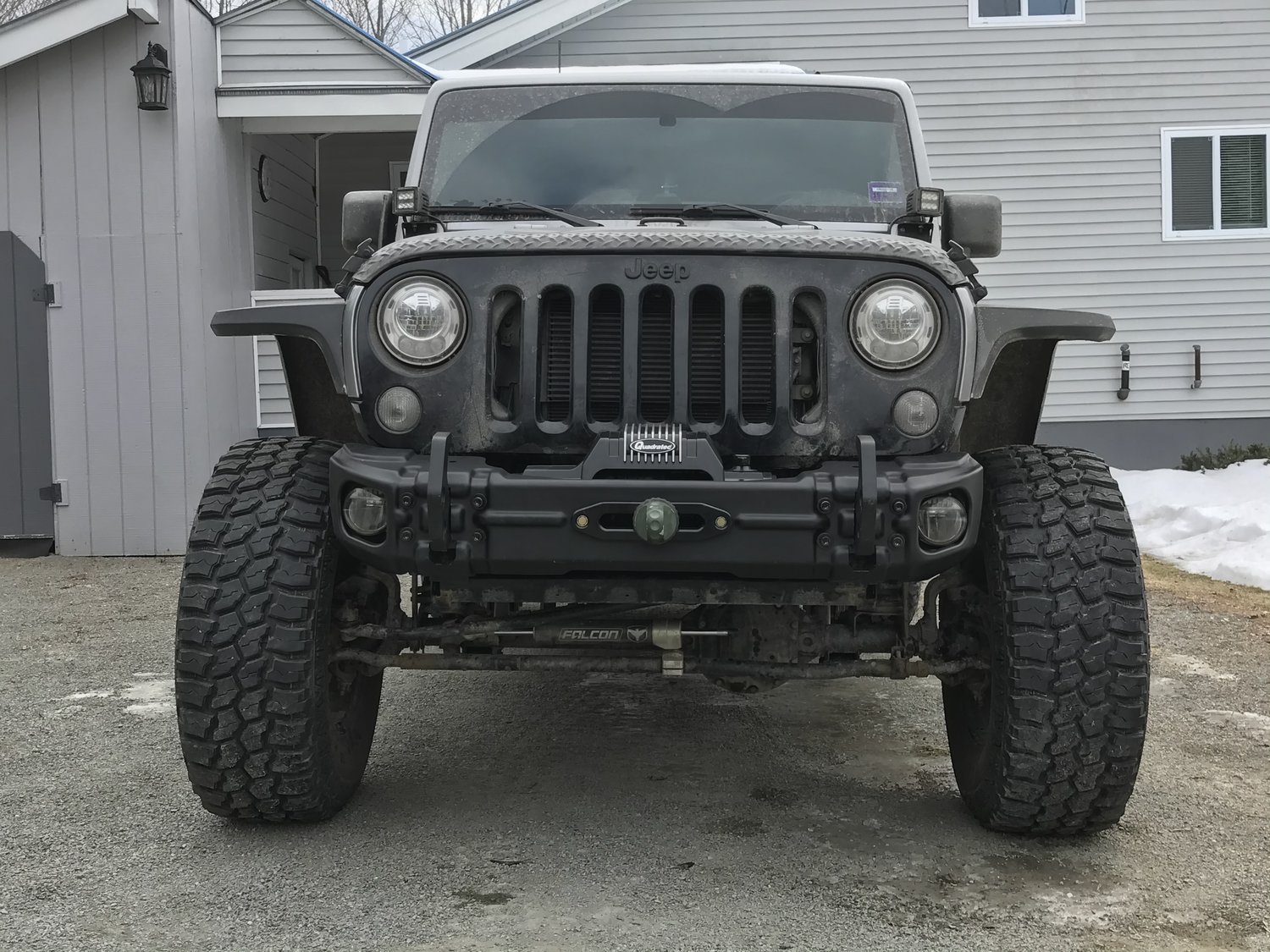 Rugged Ridge Arcus Front Bumper for 0718 Jeep Wrangler JK Quadratec