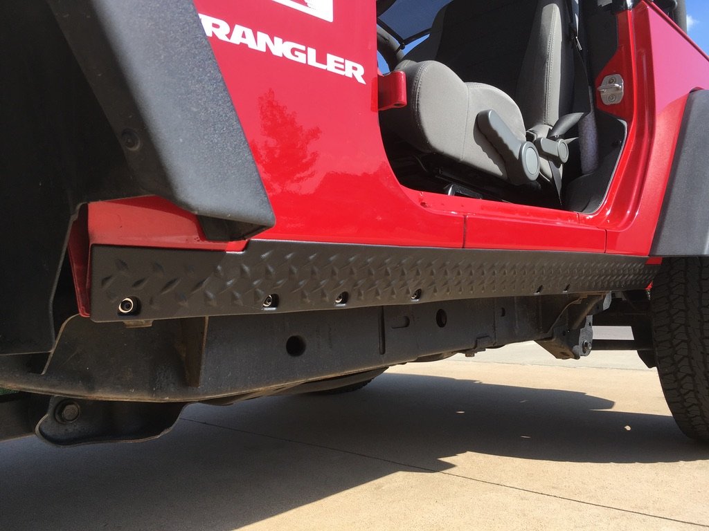 Rugged Ridge 11651.06 Body Armor Rocker Guards in Black for 07-18 Jeep ...