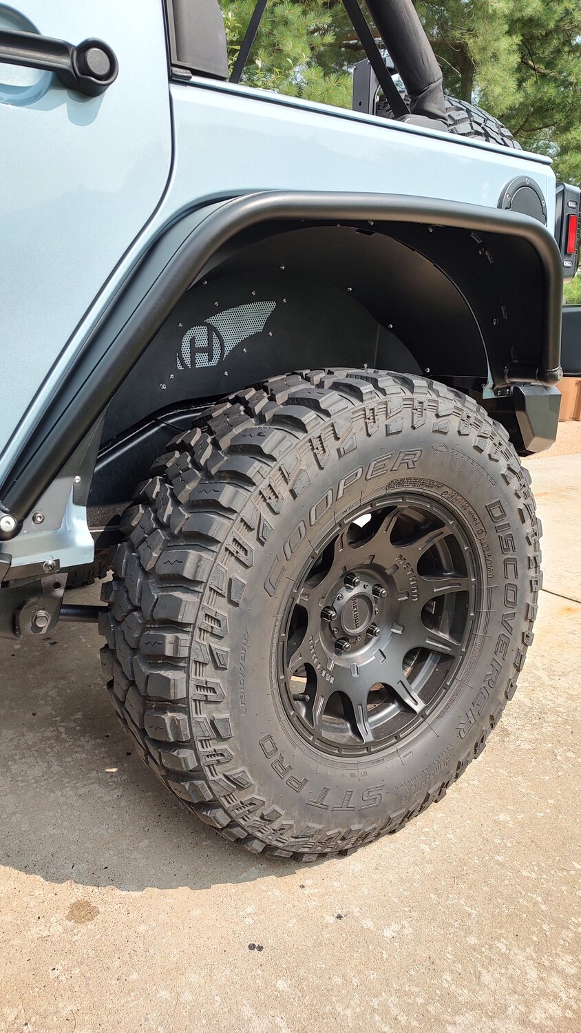 HyLine OffRoad Aluminum Rear Inner Fender Liner for 0718 Jeep Wrangler