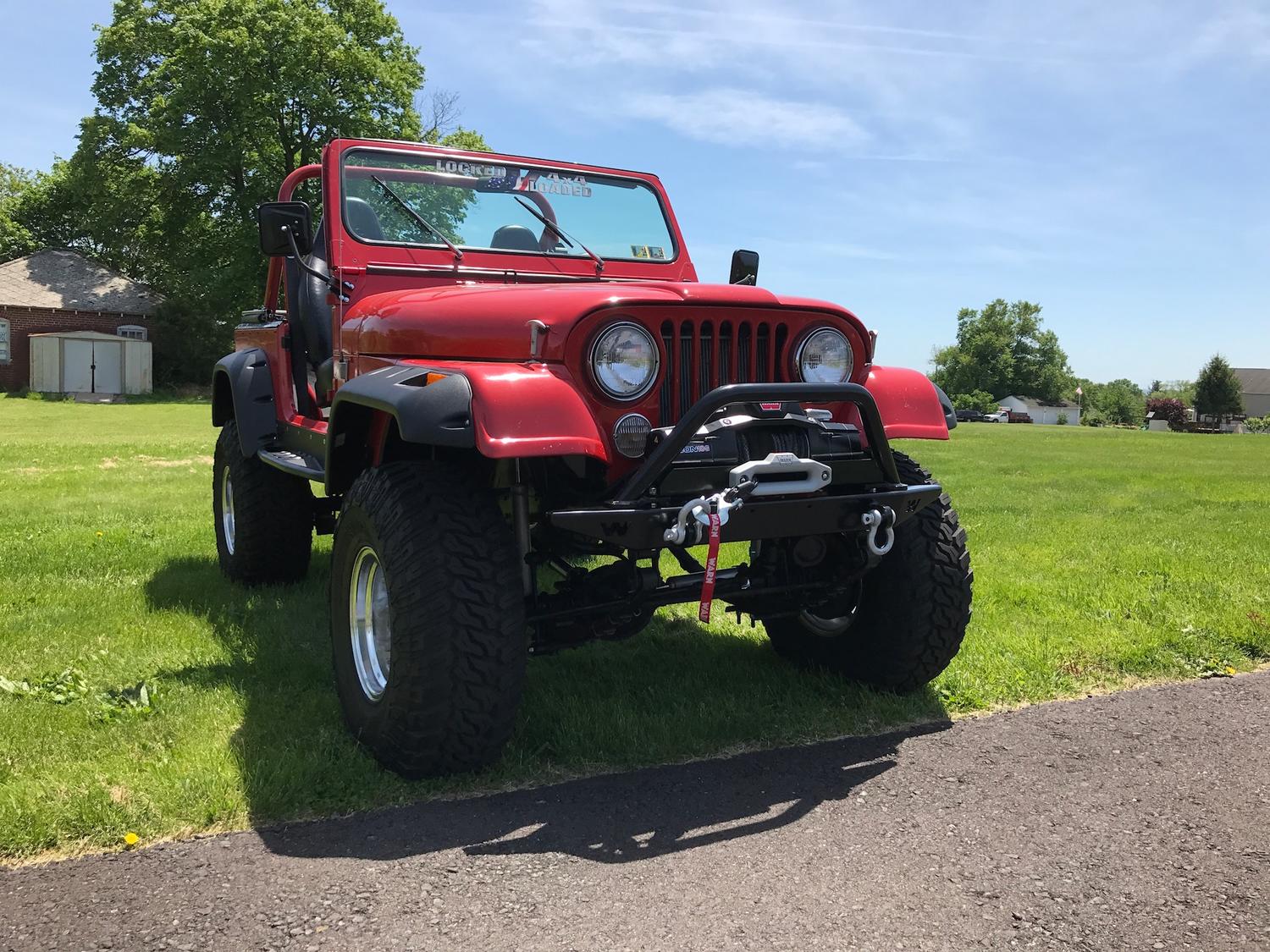 WARN 61859 Front Rock Bumper for 7686 Jeep CJ Quadratec
