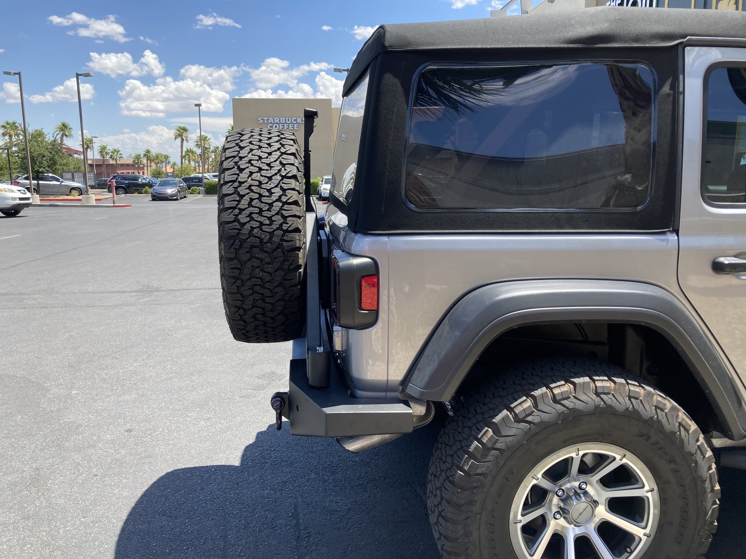 Body Armor 5298 Tire Carrier for Body Armor (JL2965) Rear Bumper for