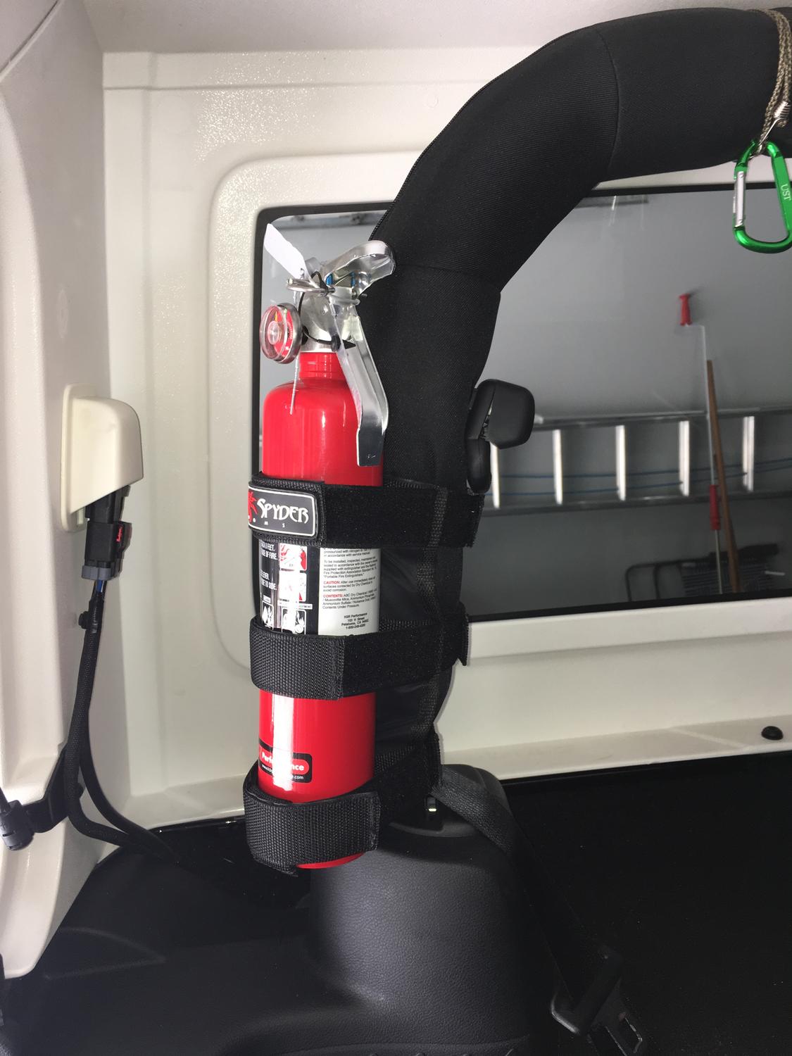 Poison Spyder 5762110 Roll Bar Fire Extinguisher Holder Quadratec