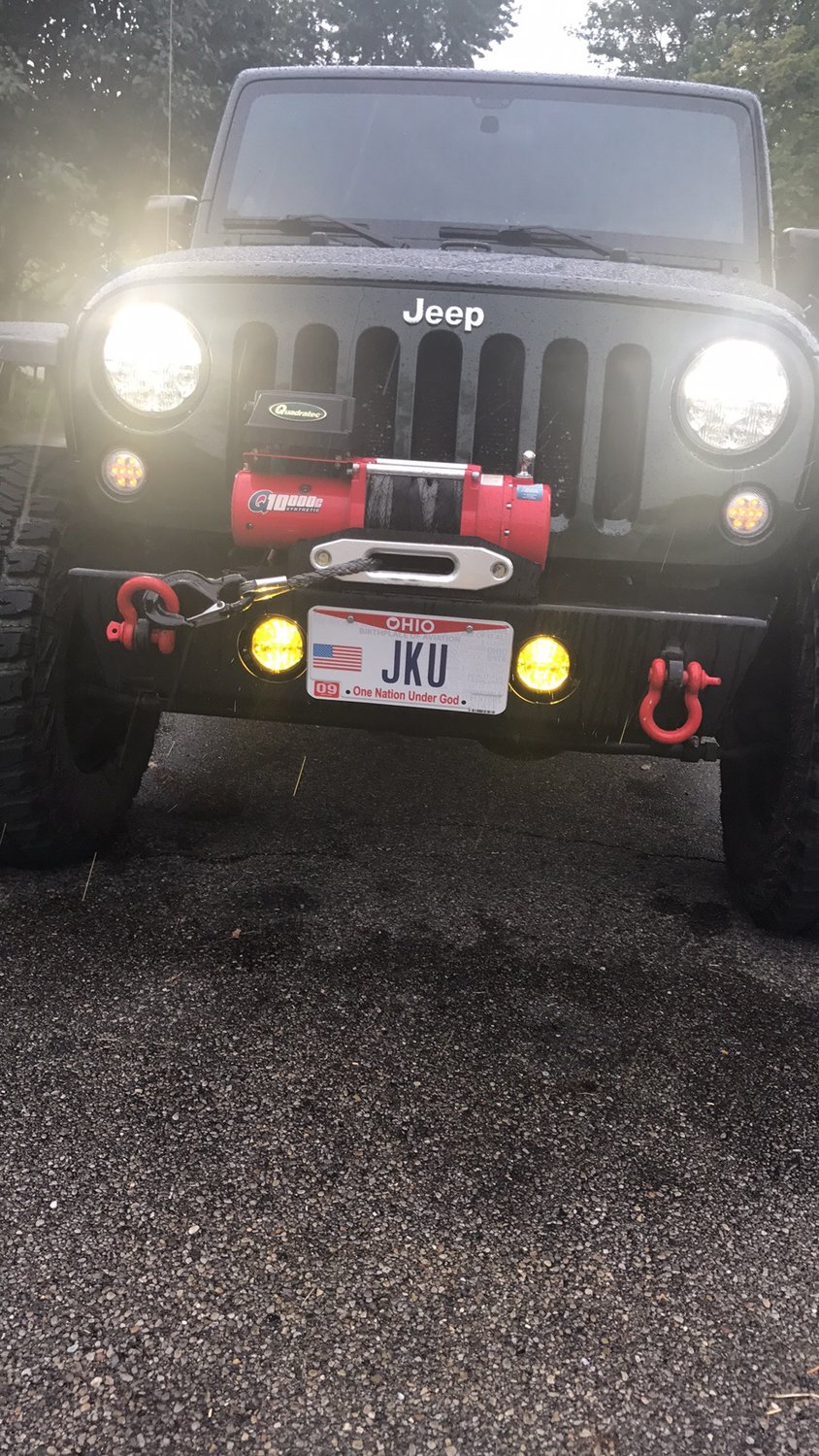 Quadratec LED Fog Lights Kit for 0718 Jeep Wrangler JK & 1824