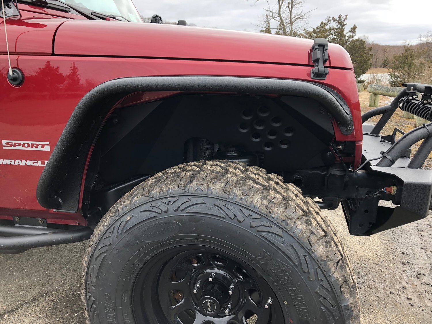 ACE Engineering Front Aluminum Inner Fenders for 0718 Jeep Wrangler