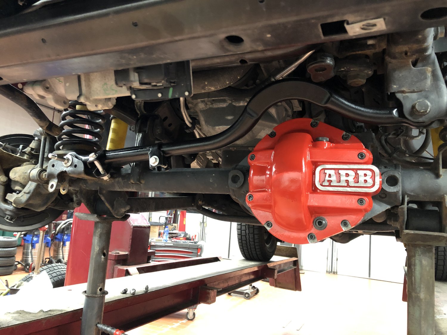 Teraflex 1753418 Monster HD Front Adjustable Trackbar for 0718 Jeep Wrangler JK with 06