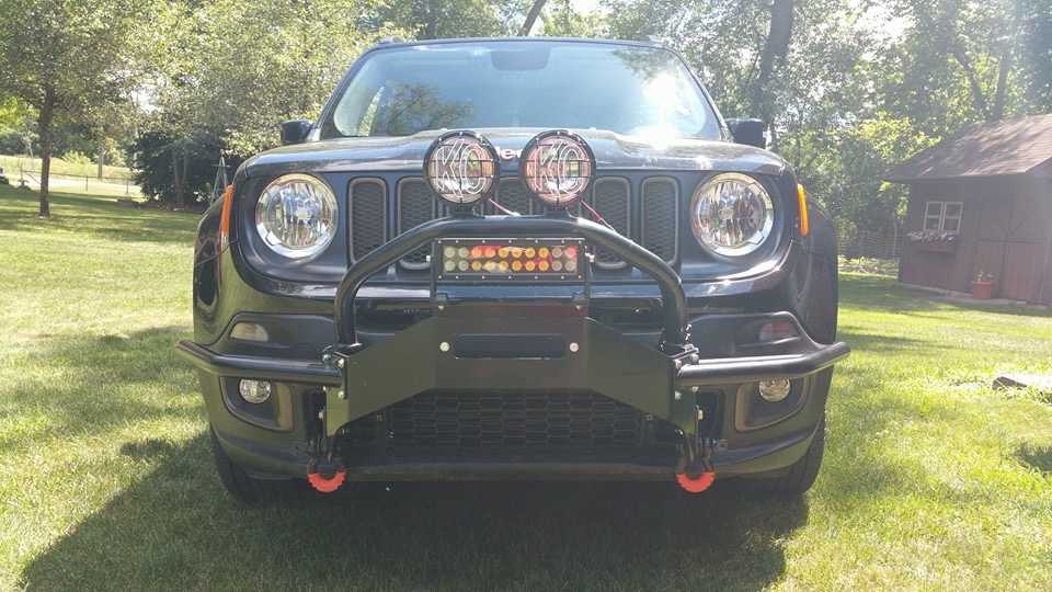 Daystar Front Winch Bumper Mount For 15 17 Jeep Renegade