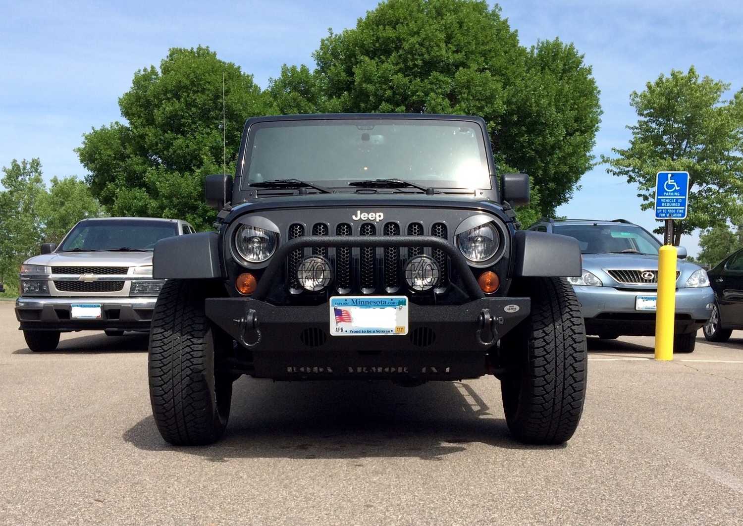Body Armor JK 5123 4x4 Front Bumper Skid Plate for 07 18