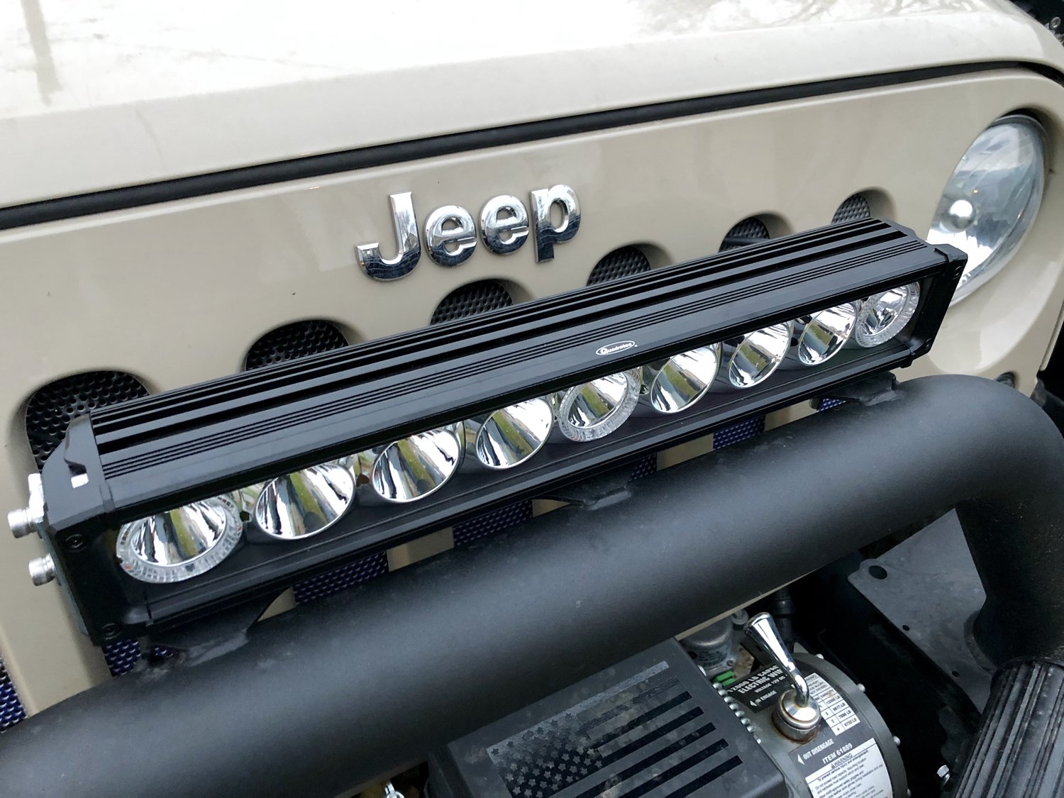Quadratec J3 LED 17" Light Bar with Amber Clearance Lights Quadratec