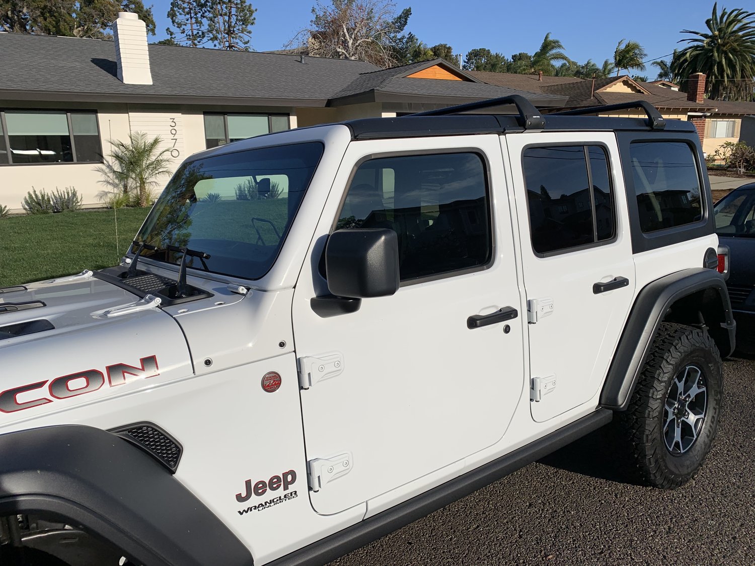 RhinoRack SG59 GutterMount Vortex 2Bar Roof Rack for 0721 Wrangler