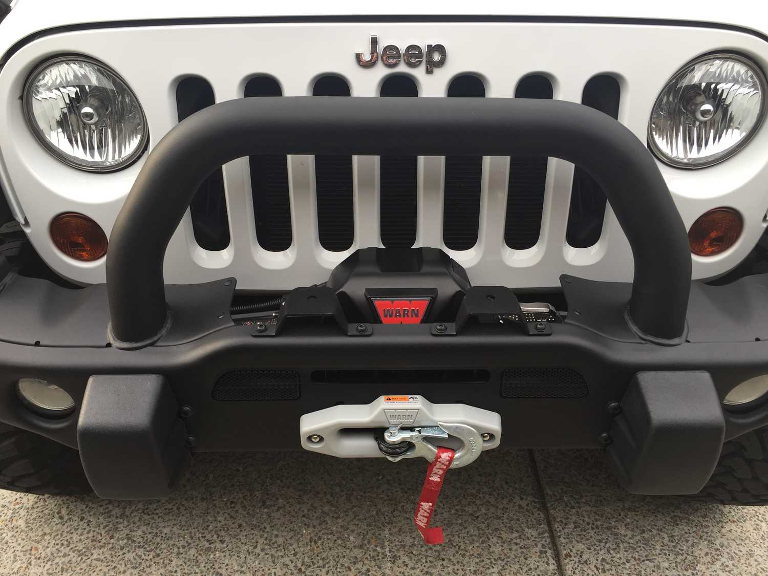 AEV 10305060AB Front Bumper Winch Mount for 0718 Jeep Wrangler JK with