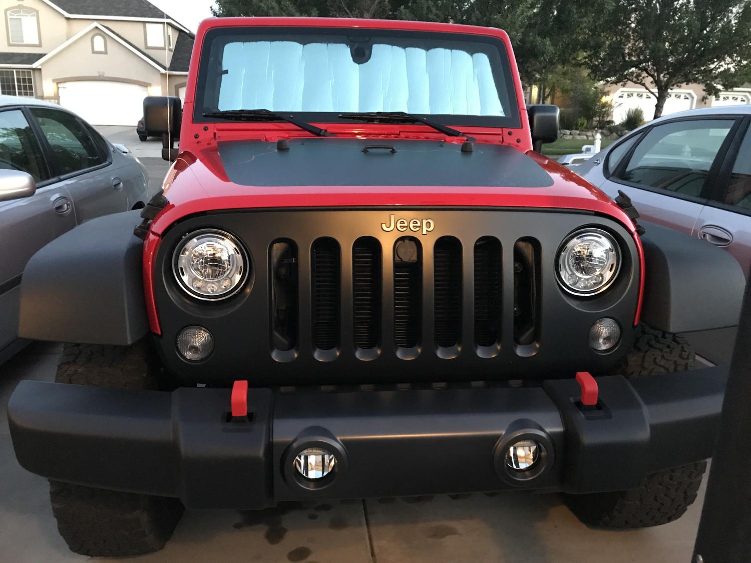 Quadratec Factory Tow Hook Covers for 0723 Jeep Wrangler JK, JL