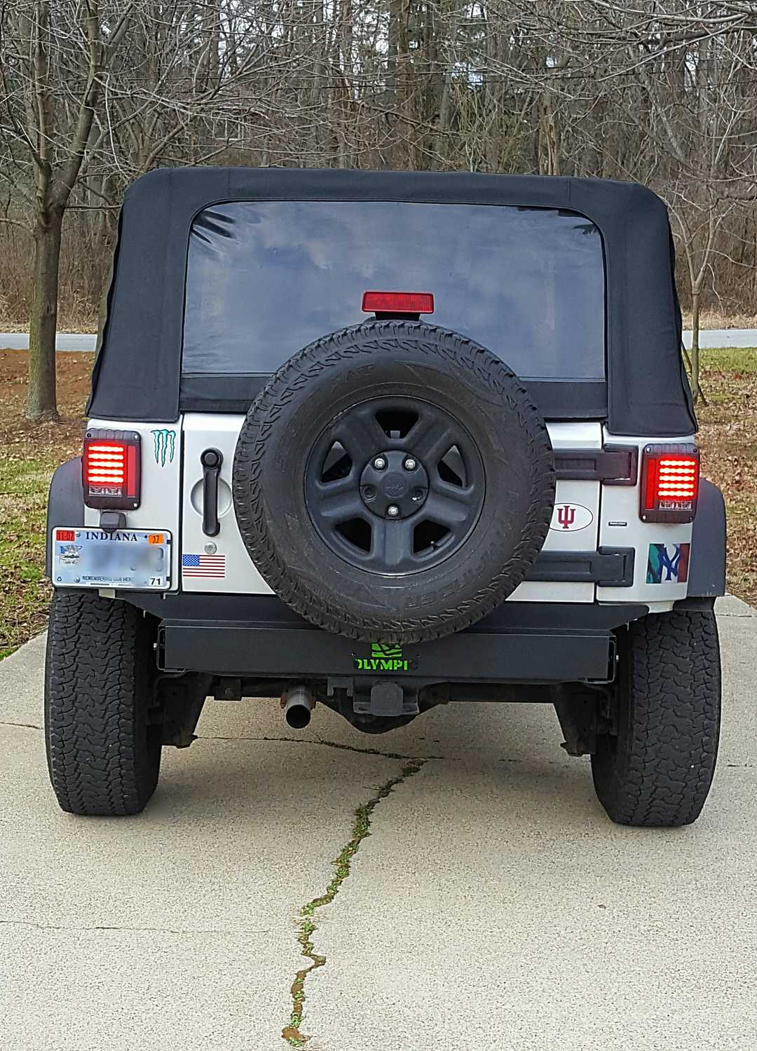 Olympic 4x4 Products Rear Frame Cover For 07 18 Jeep