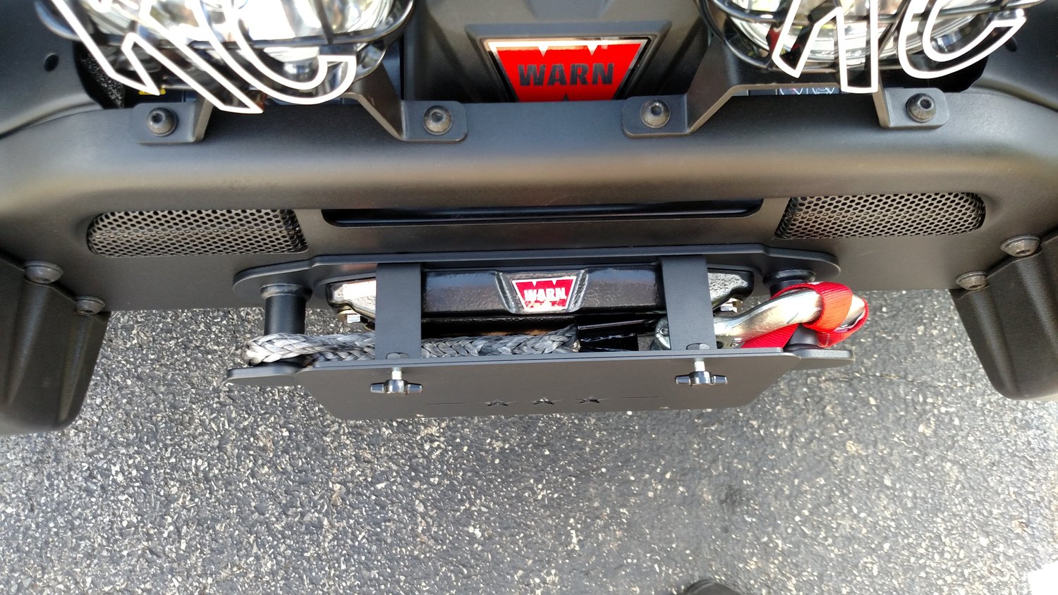 Jeep Wrangler Front License Plate Mount