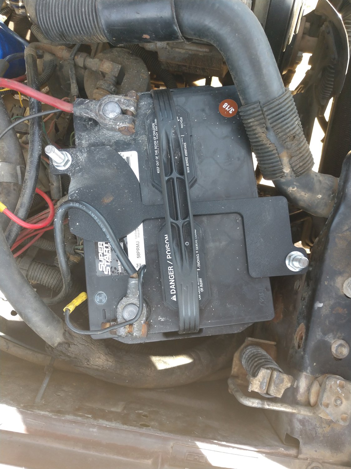 JCR Offroad XJBTPC Replacement Battery Tray for 8401 Jeep Cherokee XJ