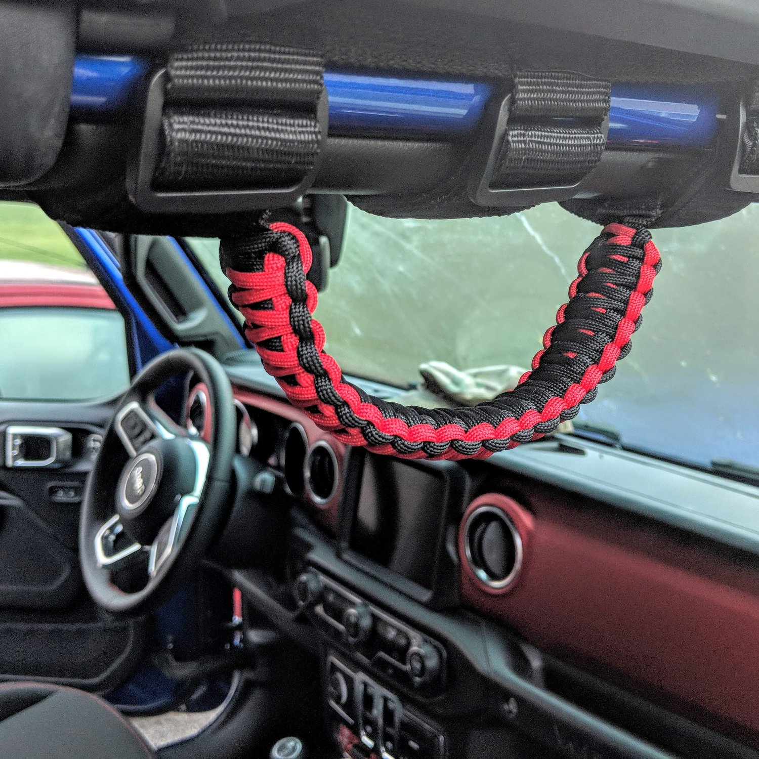 Quadratec 550 Paracord Front Grab Handle Pair For 97 19
