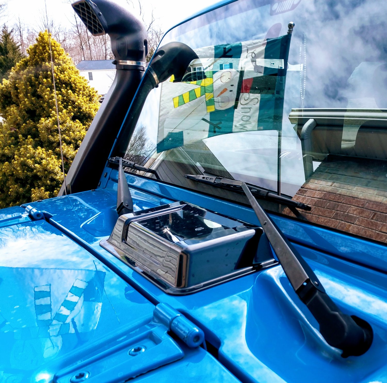 Rugged Ridge Line Hood Scoop for 9818 Jeep Wrangler TJ, JK & Unlimited