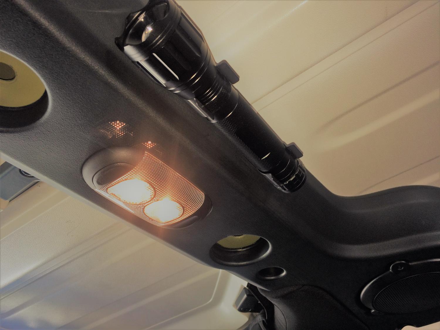 Rugged Ridge 11238.06 Flashlight Mounting Brackets for 1.5" Diameter