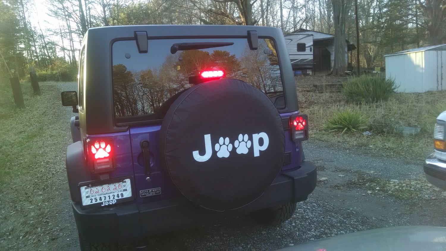 Jeep wheel cover with paw prints online