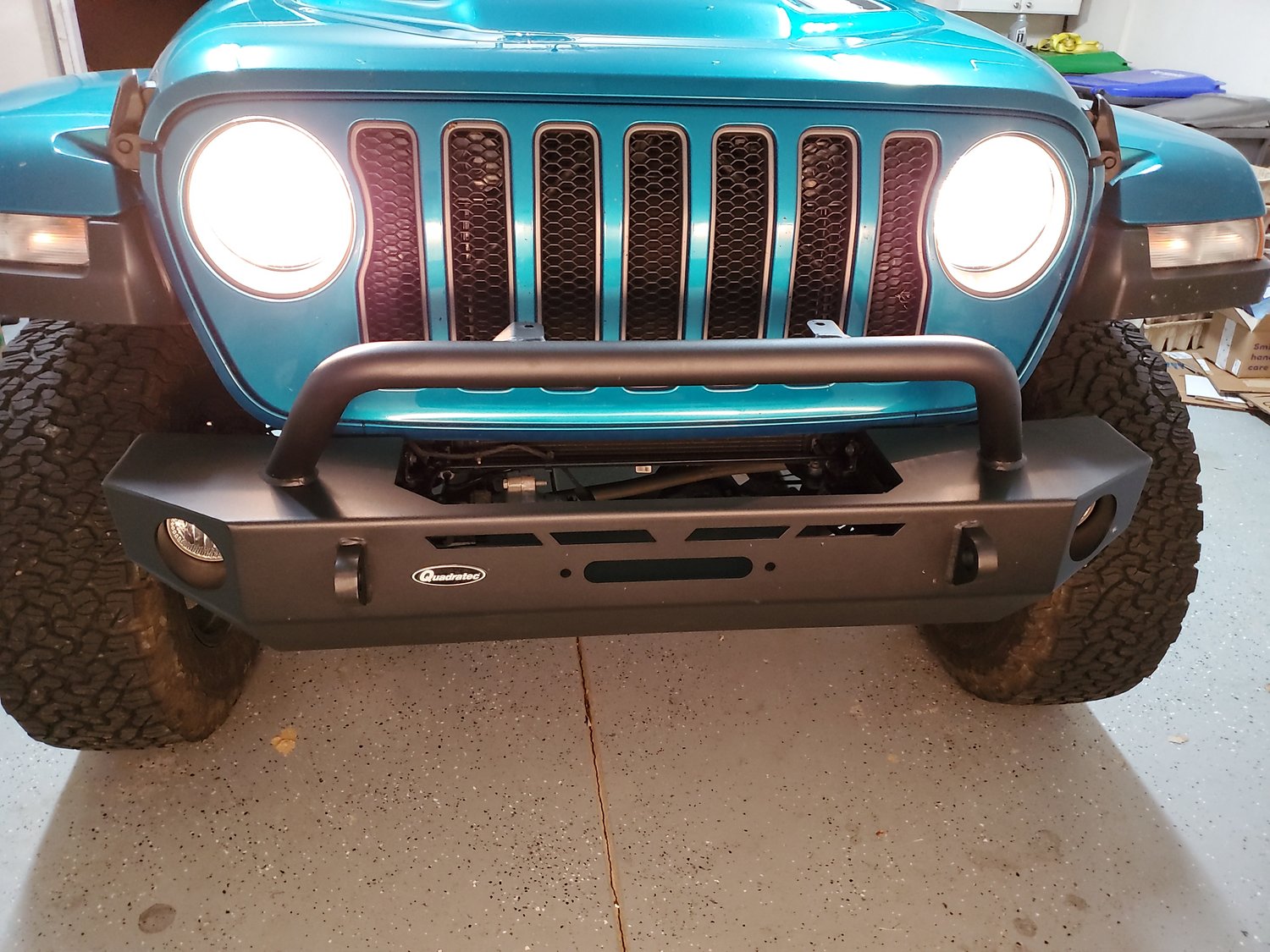 Quadratec QRC Front Winch Ready Bumper for 1824 Jeep Wrangler JL