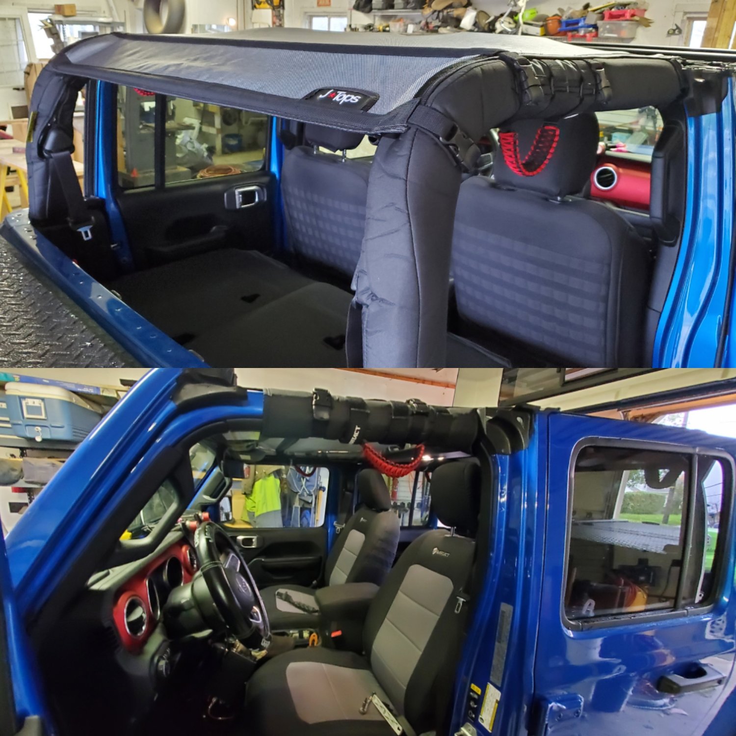 Bartact Paracord Front Roll Bar Grab Handles Quadratec