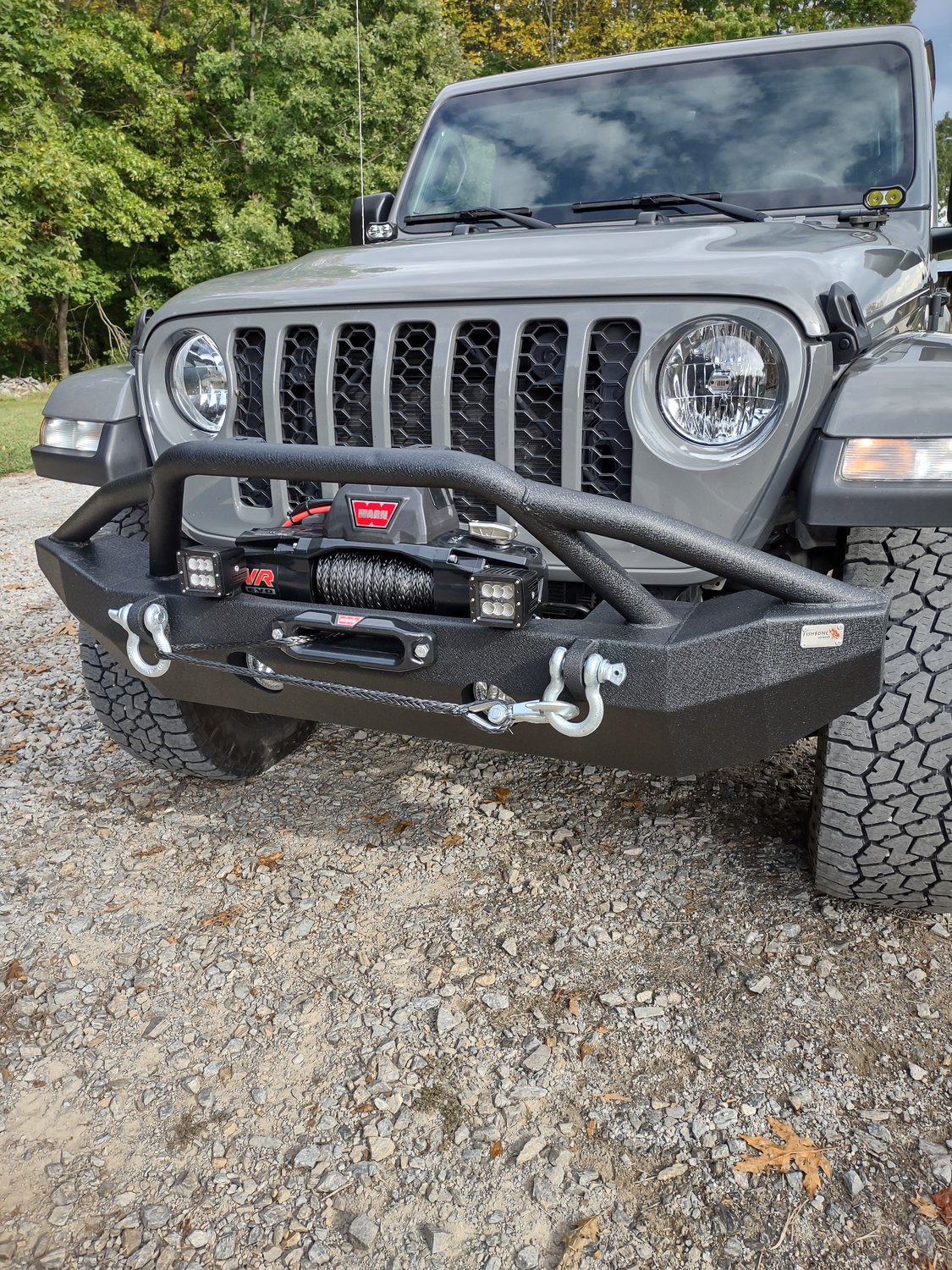 Fishbone Offroad FB22088 Mid-Width Front Bumper for 18-21