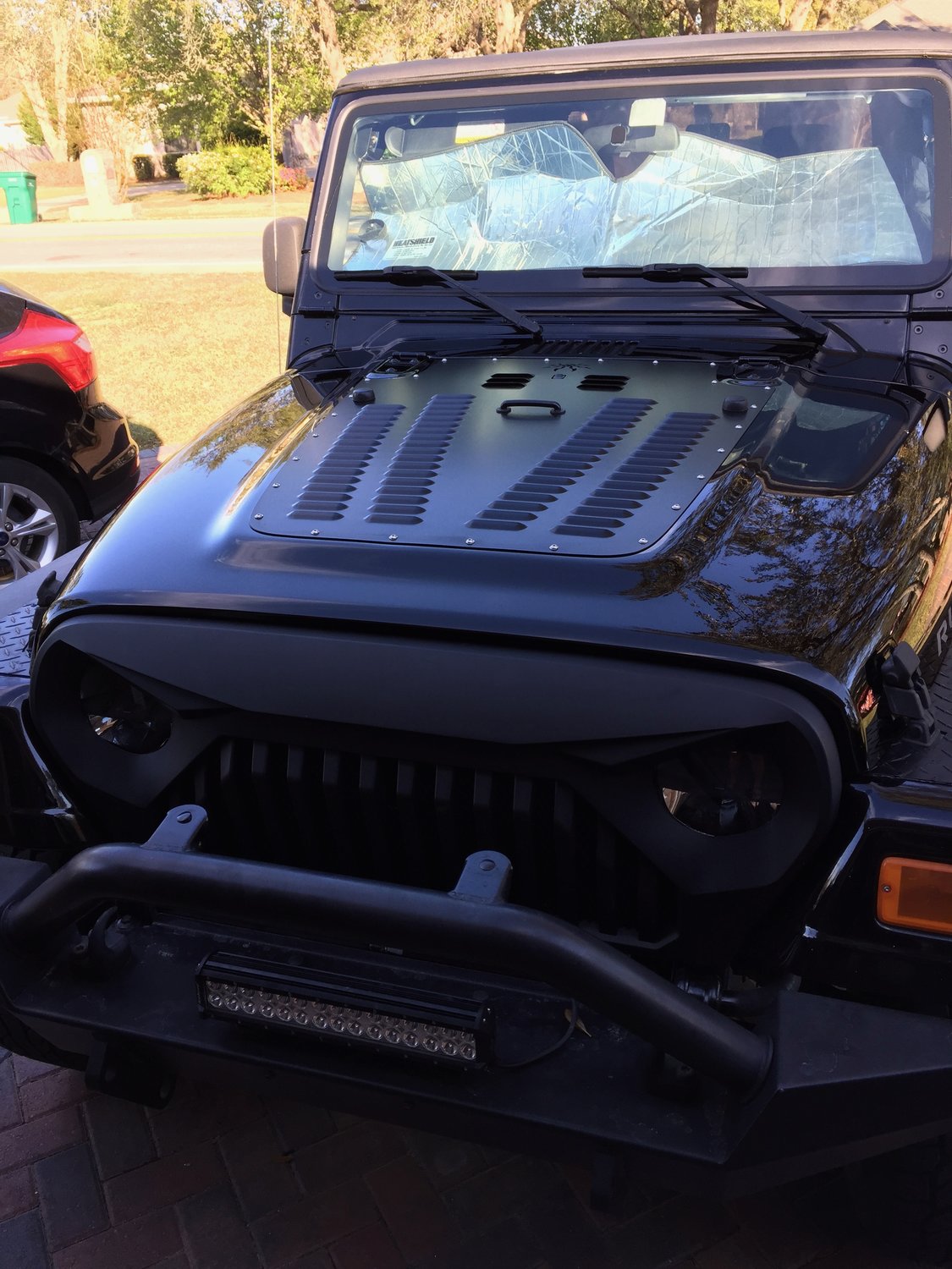 Poison Spyder Hood Louver For 03 06 Jeep Wrangler Tj