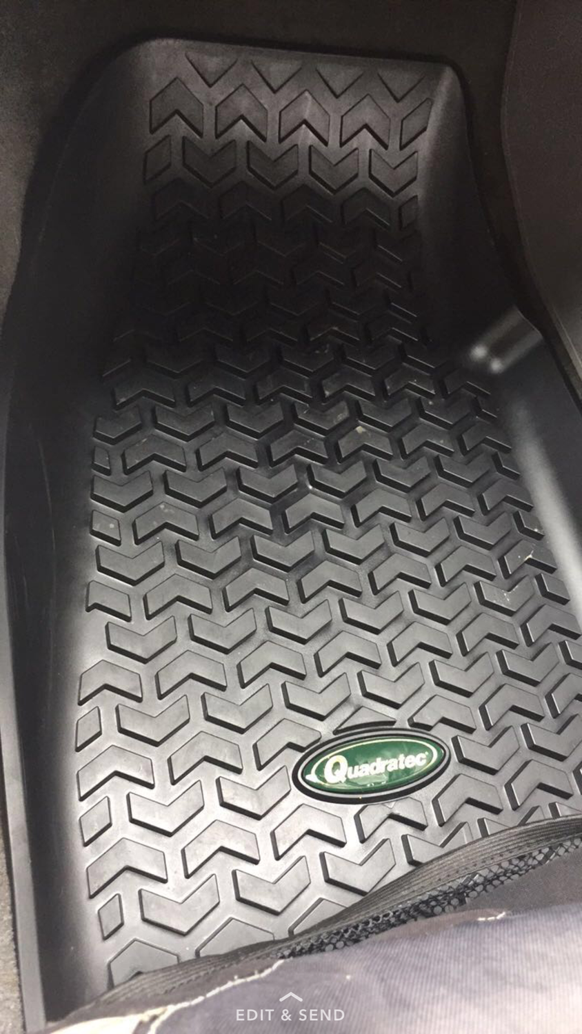 Quadratec Ultimate All Weather Front Floor Liners for 8401 Jeep