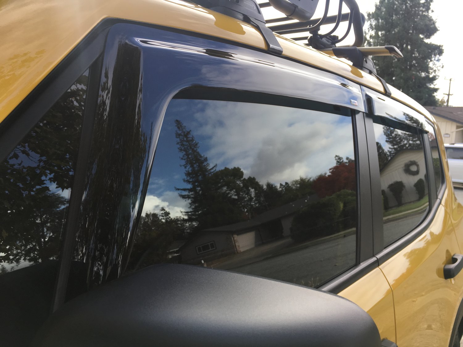 thumbnail image 2 of Smoke Tint Door Vent Visors For 2015-2023 Jeep Renegade - 4 Piece Set, Adhesive Mount 2 of 13