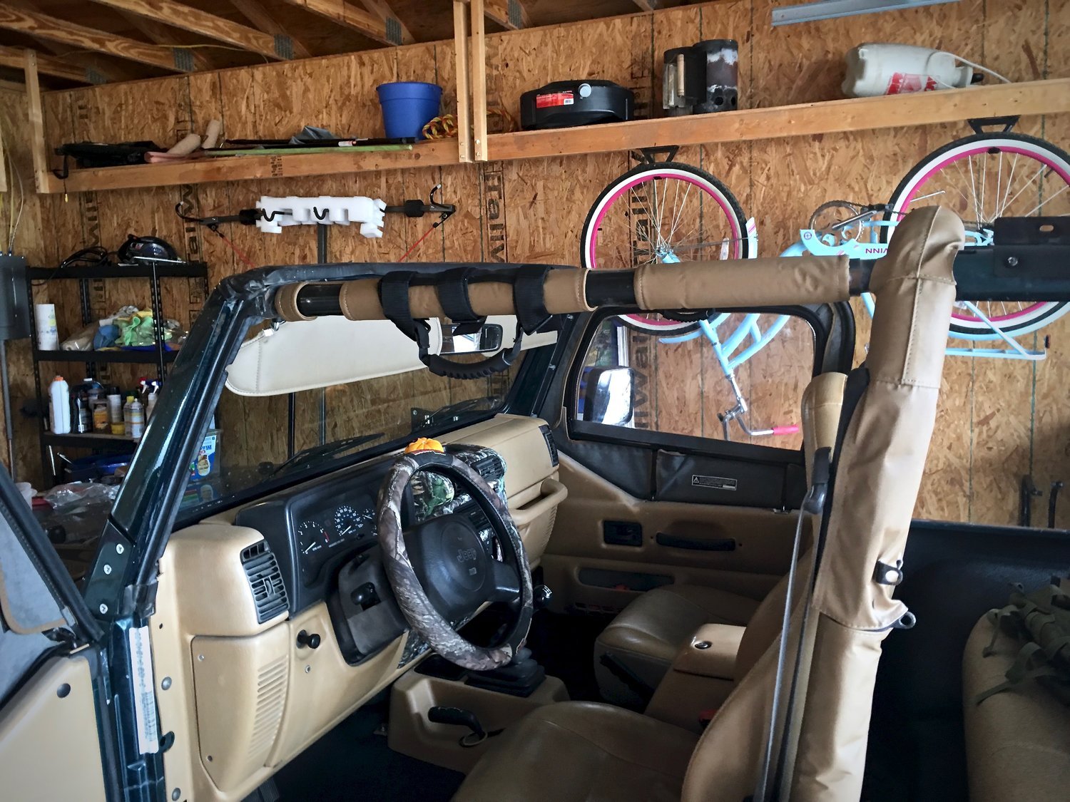Bestop Full Sport Bar Covers w/ Center Hoop for 97-02 Jeep ...