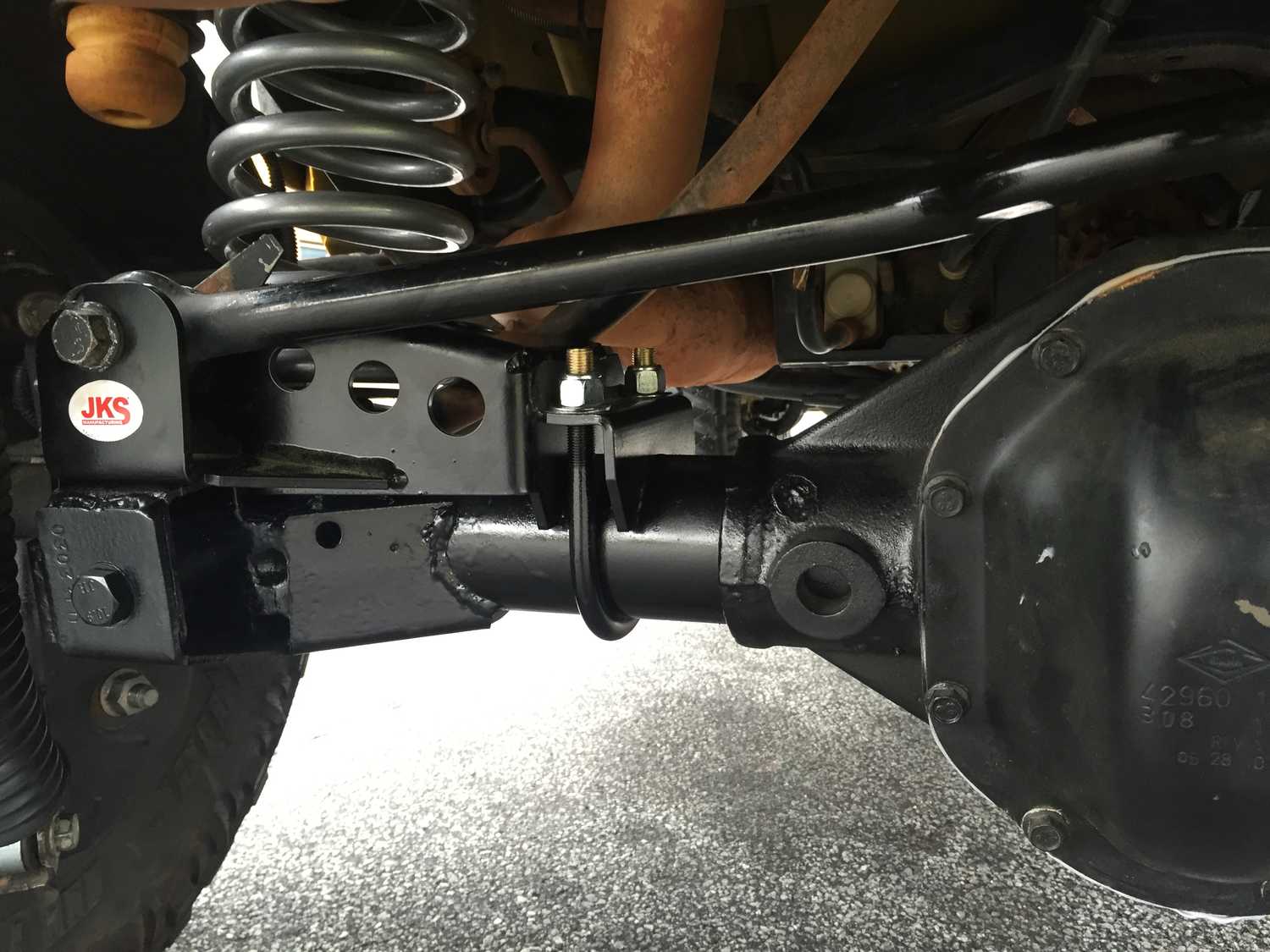 Jks Manufacturing Ogs170 Rear Track Bar Relocation Bracket