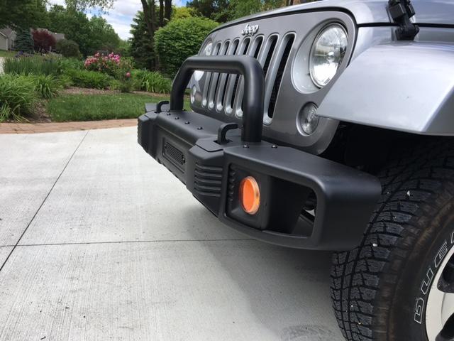 Tactik Front Bumper With Over Rider Hoop For 07 18 Jeep Wrangler Jk