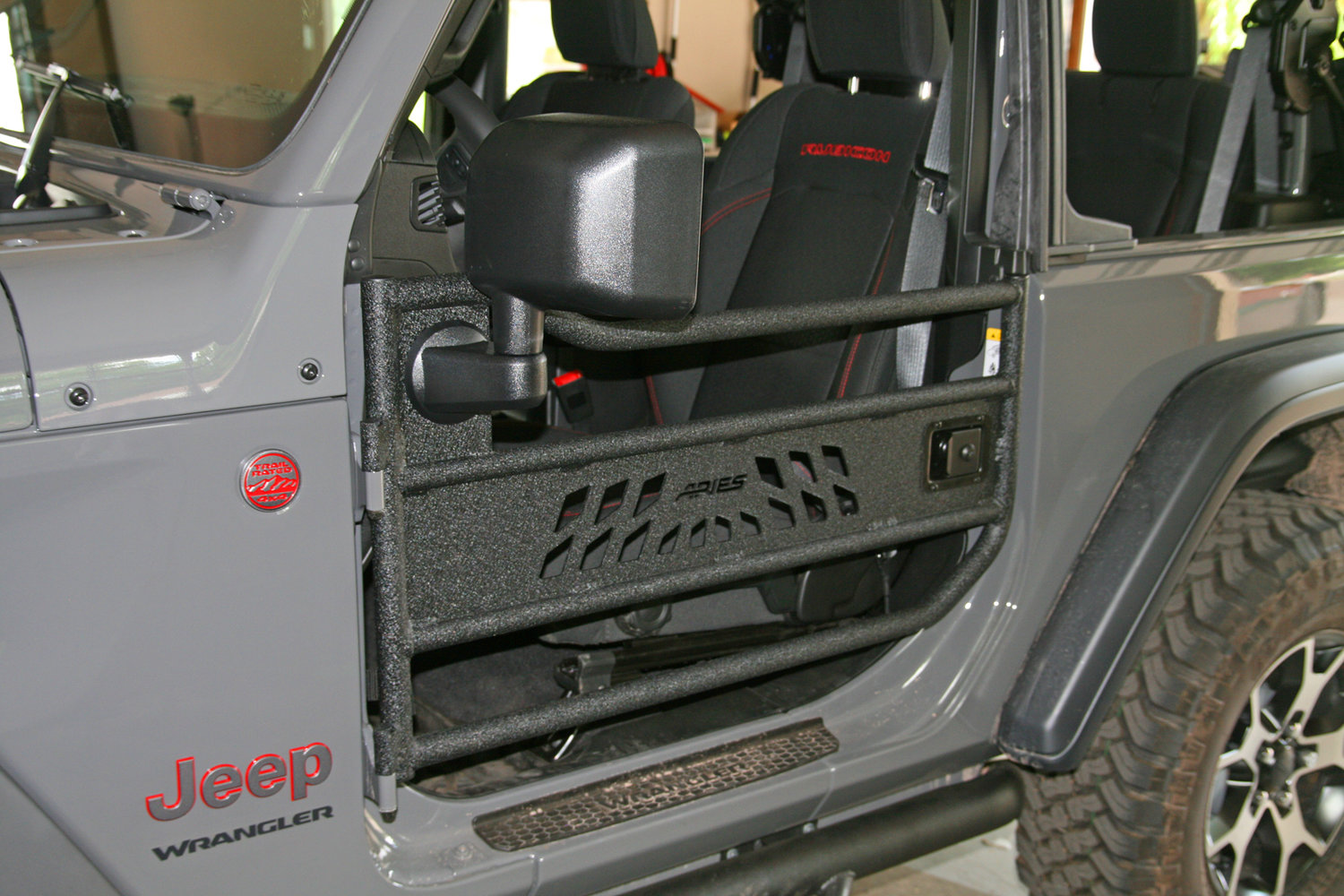 Aries 1500200 Front Tube Doors For 18 19 Jeep Wrangler Jl