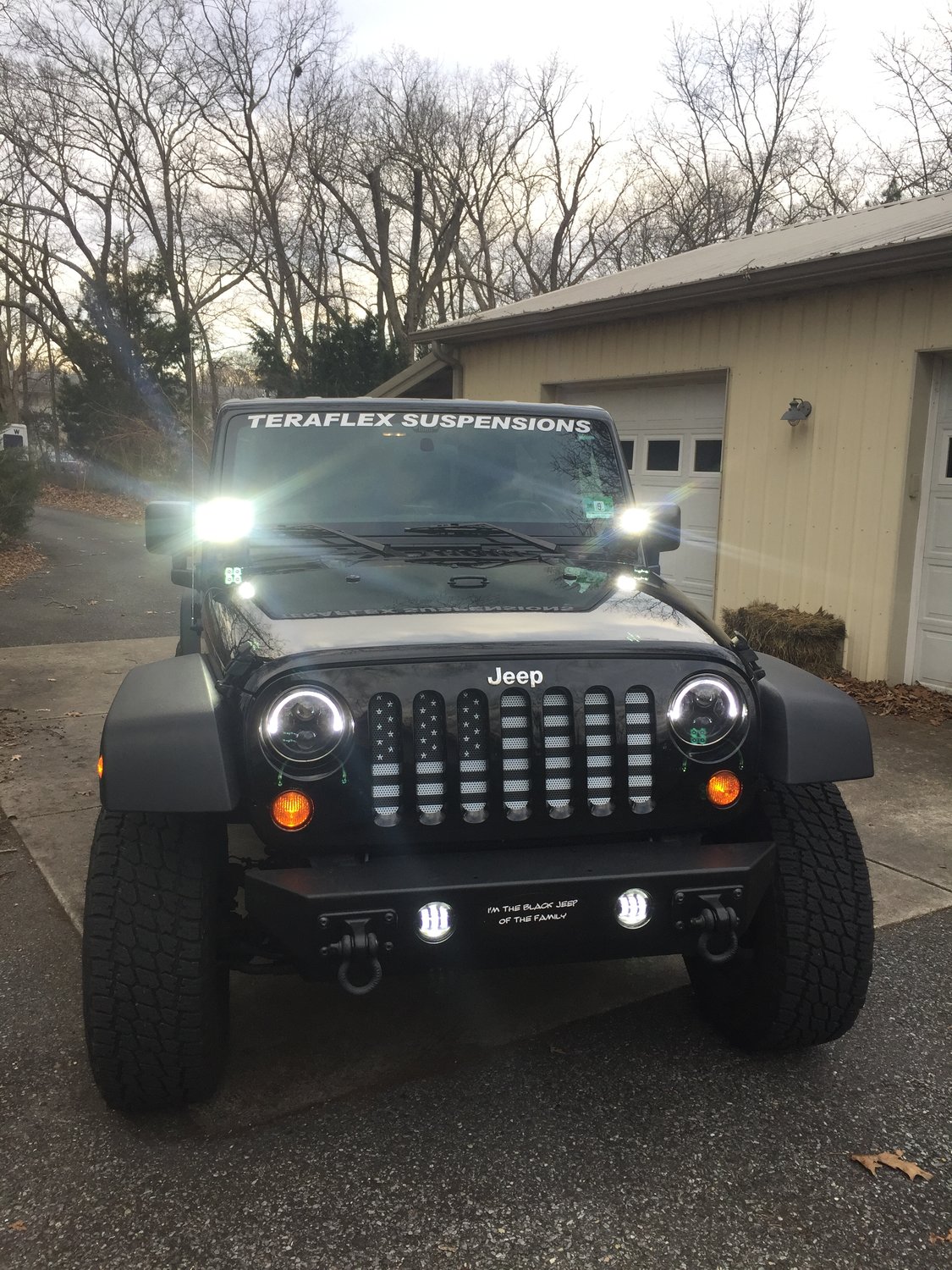 KC HiLiTES 3" C3 LED Flood Lights with Windshield Mount Brackets for 07